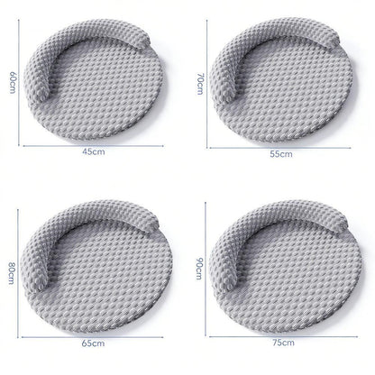 Washable Cooling Pet Bed with Removable Cover for Dogs & Cats - Dark Gray - M V1263-JX-6839-2