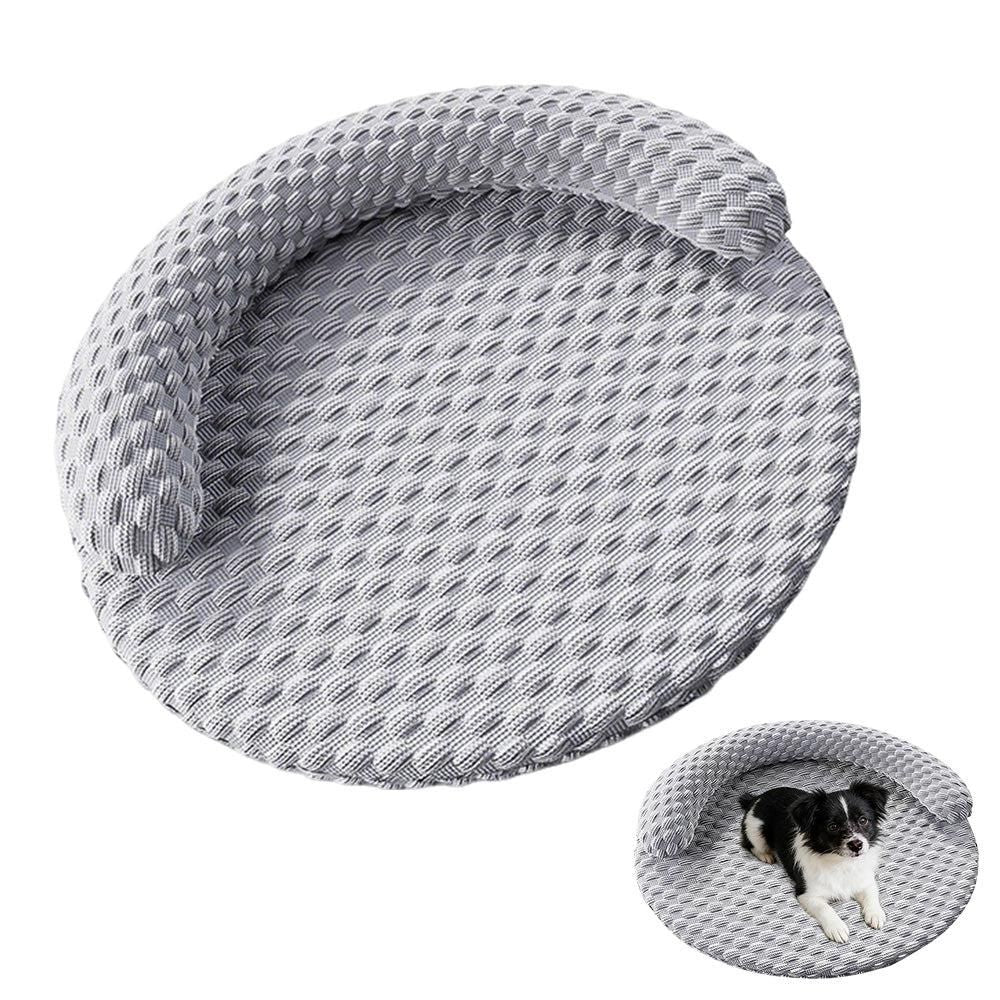 Washable Cooling Pet Bed with Removable Cover for Dogs & Cats - Dark Gray - M V1263-JX-6839-2