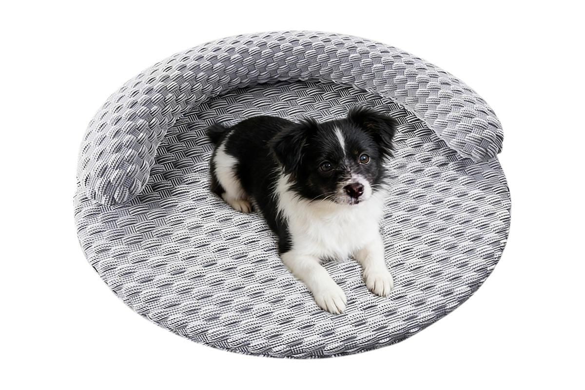 Washable Cooling Pet Bed with Removable Cover for Dogs & Cats - Dark Gray - M V1263-JX-6839-2