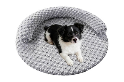 Washable Cooling Pet Bed with Removable Cover for Dogs & Cats - Dark Gray - L V1263-JX-6839-3