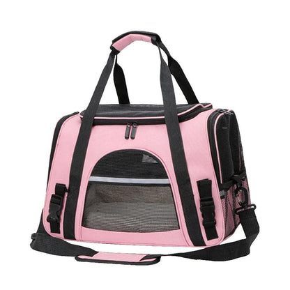 Cat Pet Carrier Travel Carrier Pet Bag for Small Medium Cats Pink V1263-JX-6841