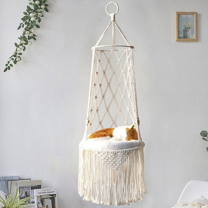 Pet Hammock Hanging Cat Bed Aerial Kitten Bed Sunny Window Seat Nest - S V1263-JX-6842-1