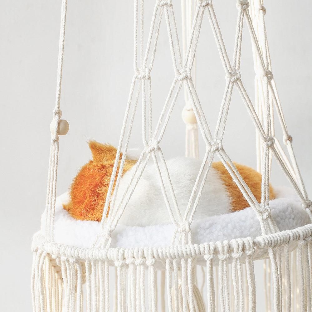 Pet Hammock Hanging Cat Bed Aerial Kitten Bed Sunny Window Seat Nest - S V1263-JX-6842-1