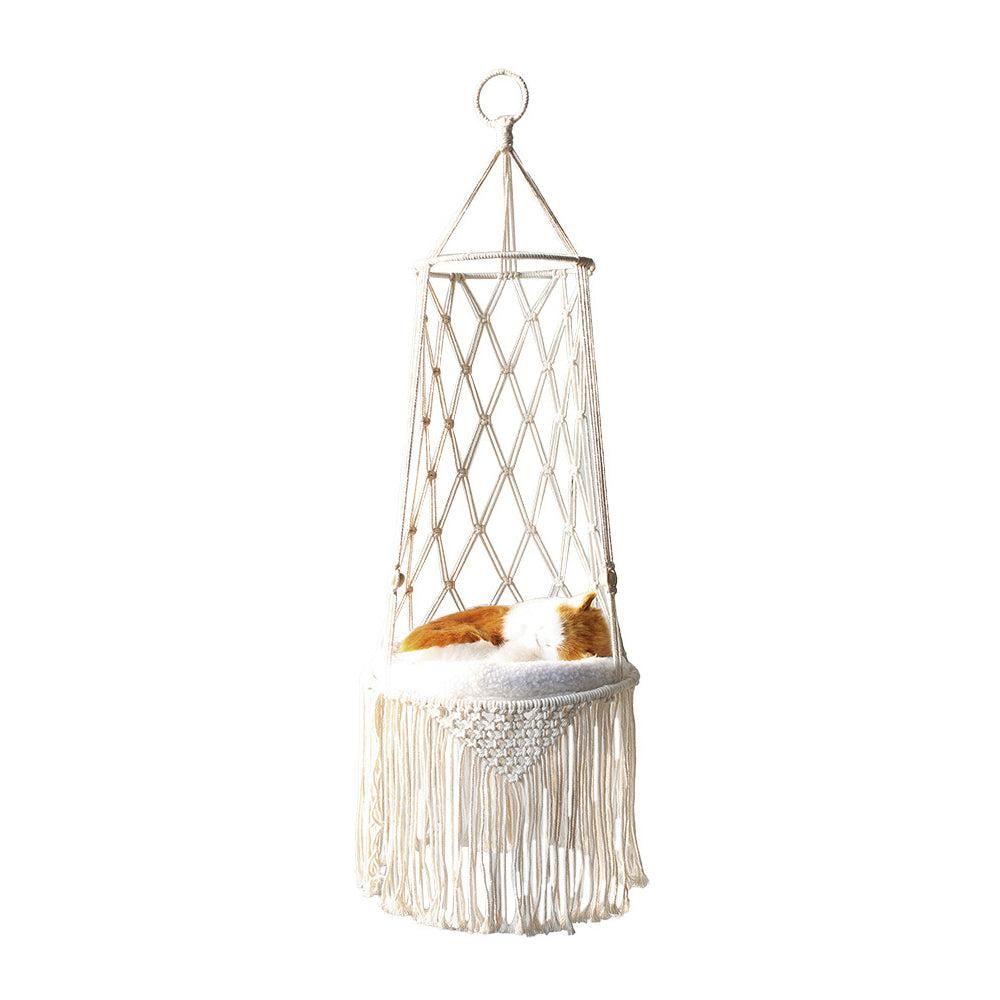 Pet Hammock Hanging Cat Bed Aerial Kitten Bed Sunny Window Seat Nest - L V1263-JX-6842-2
