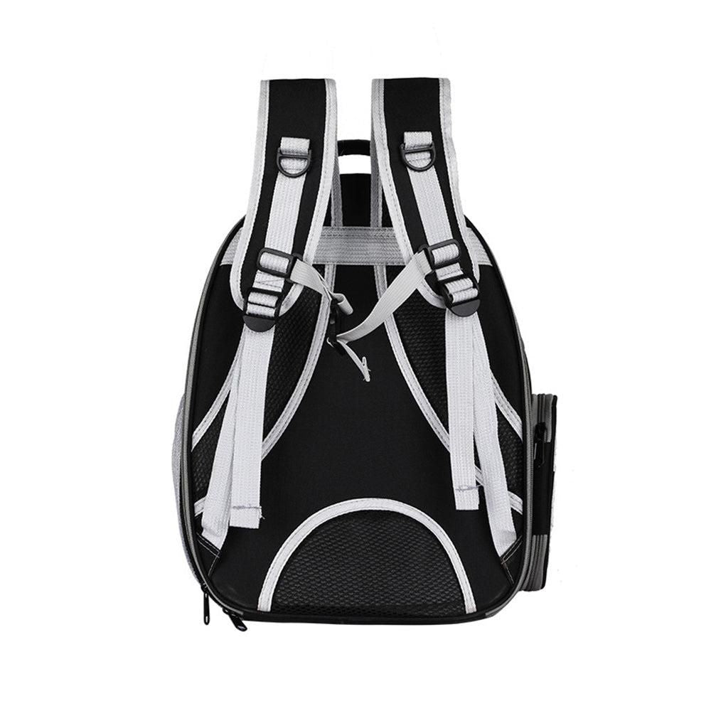 Expandable Travel Cat Backpack Carrier Polarized Tinted Bubble Window Pet Backpack Black V1263-JX-6844