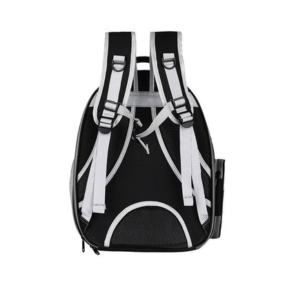 Expandable Travel Cat Backpack Carrier Polarized Tinted Bubble Window Pet Backpack Black V1263-JX-6844