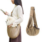 Adjustable Pet Dog Carrier Sling Bag Breathable Mesh Puppy Cat Carrier Khaki V1263-JX-6845
