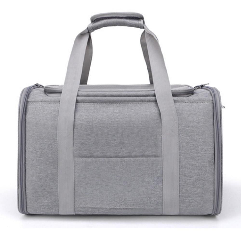 Foldable Travel Pet Carrier Bag Portable Cat Dog Kennel Bag Grey - XL V1263-JX-6847-3