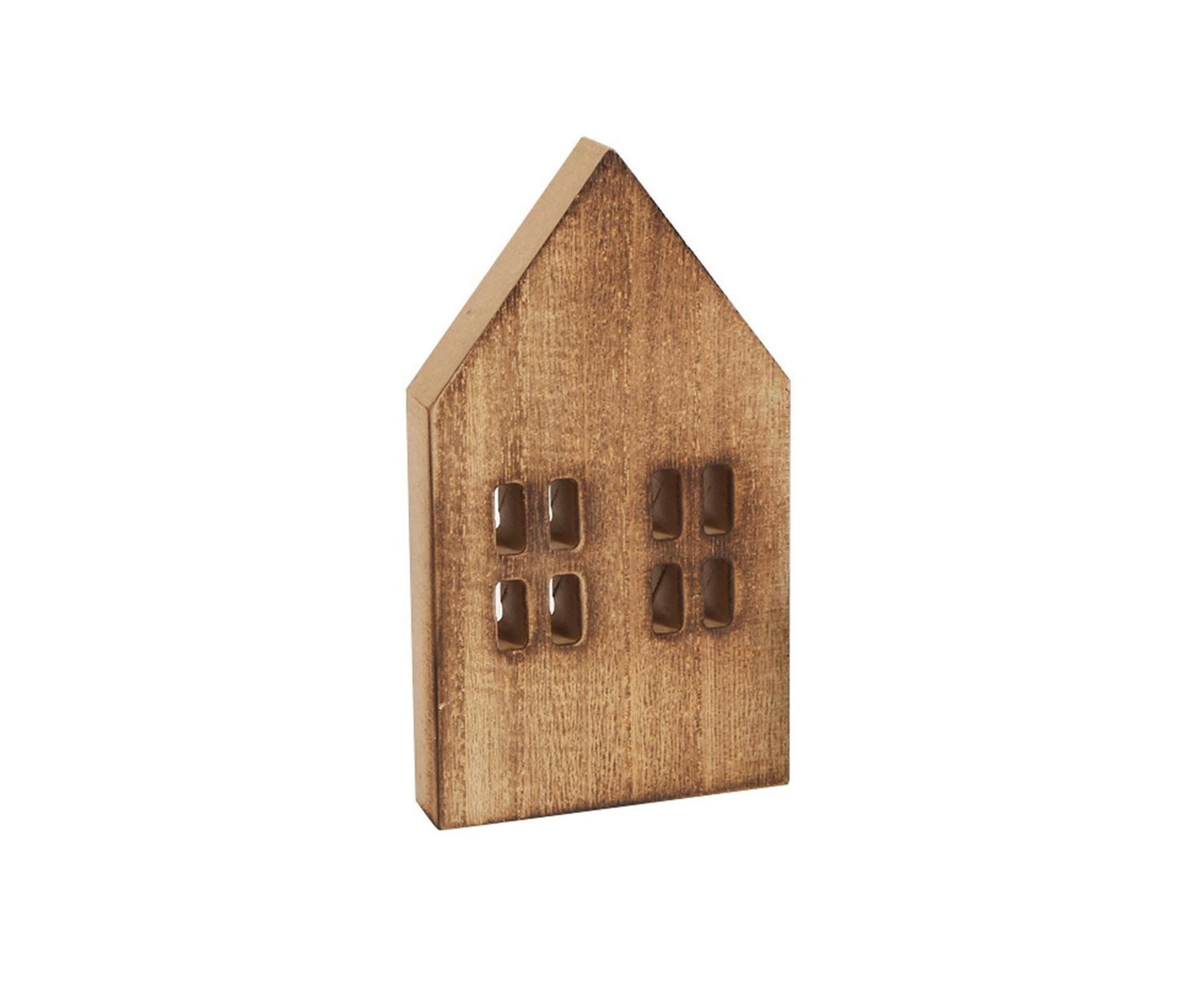 Miniature Wooden House-Brown L V1263-JX-685