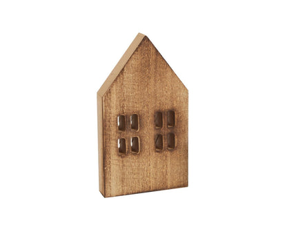 Miniature Wooden House-Brown L V1263-JX-685