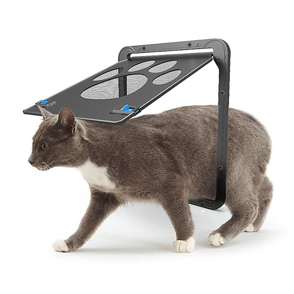 Lockable Pet Flap Screen Door Inside Door for Puppy Dog and Cat House V1263-JX-6855