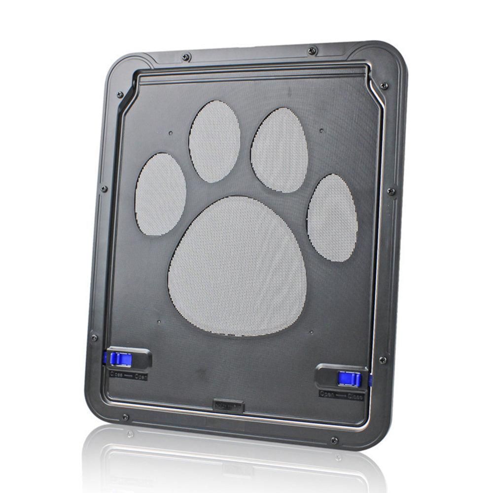 Lockable Pet Flap Screen Door Inside Door for Puppy Dog and Cat House V1263-JX-6855