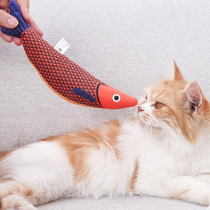 3Pcs Saury Fish Cat Toys Interactive Cat Kitten Kicker Teething Toys V1263-JX-6859