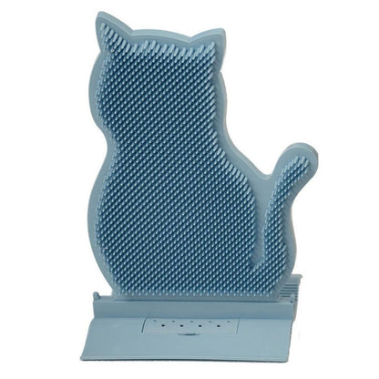 1pc Cat Self Groomer Brush Cat Face Massager Pet Rubbing Post - Blue V1263-JX-6860-1