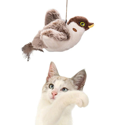 Interactive Cat Toy with Chirping Electronic Flying Bird for Indoor Cats V1263-JX-6861