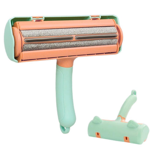 Reusable Pet Hair Remover Roller - For Dog & Cat Fur on Furniture & Clothes Green V1263-JX-6862