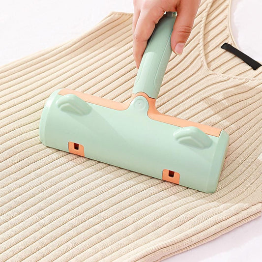 Reusable Pet Hair Remover Roller - For Dog & Cat Fur on Furniture & Clothes Green V1263-JX-6862
