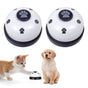 2Pcs Pet Training Bells Dog Cat Training Equipment Interactive Toys White V1263-JX-6868