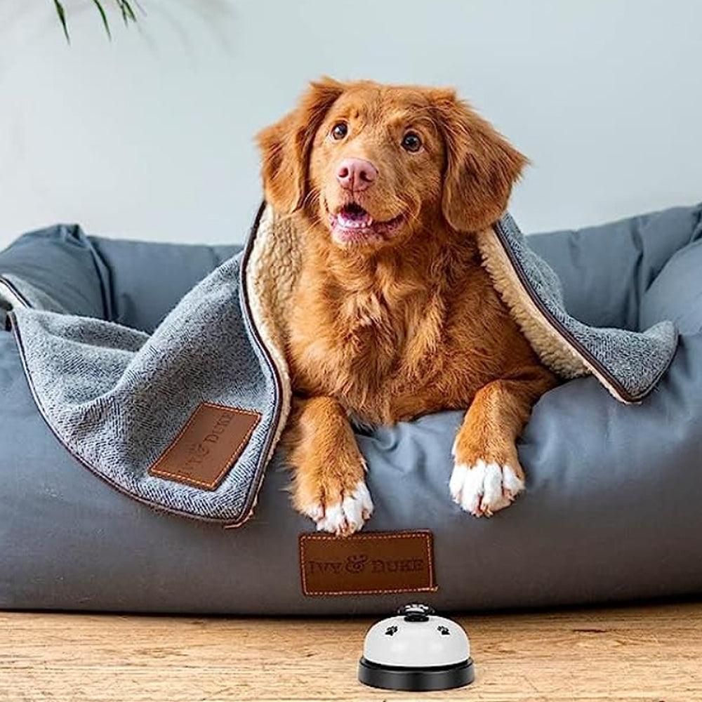 2Pcs Pet Training Bells Dog Cat Training Equipment Interactive Toys White V1263-JX-6868