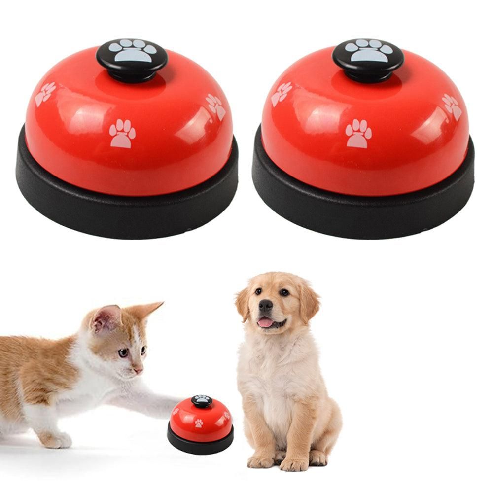 2Pcs Pet Training Bells Dog Cat Training Equipment Interactive Toys White V1263-JX-6868