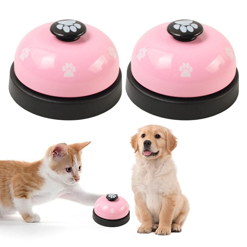 2Pcs Pet Training Bells Dog Cat Training Equipment Interactive Toys White V1263-JX-6868