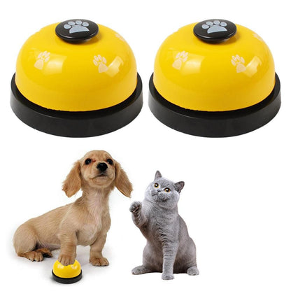 2Pcs Pet Training Bells Dog Cat Training Equipment Interactive Toys White V1263-JX-6868