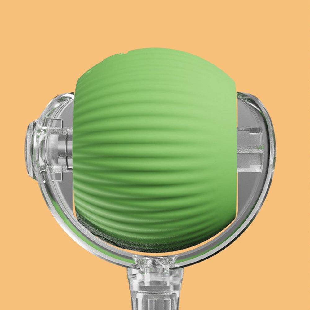 Interactive Cat Toy Moving Cat Ball with Dragonfly Tail Indoor Auto-Turn Cat Toy Green V1263-JX-6869