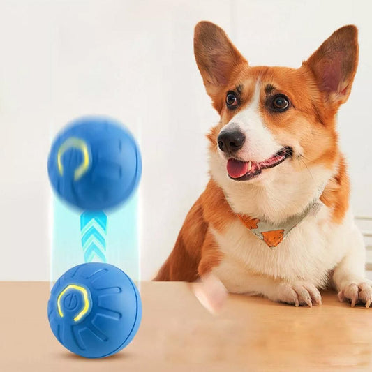 2Pcs 4.5CM Automatic Moving Ball Toy for Cats USB Rechargeable Interactive Vibrating Cat Toy V1263-JX-6870
