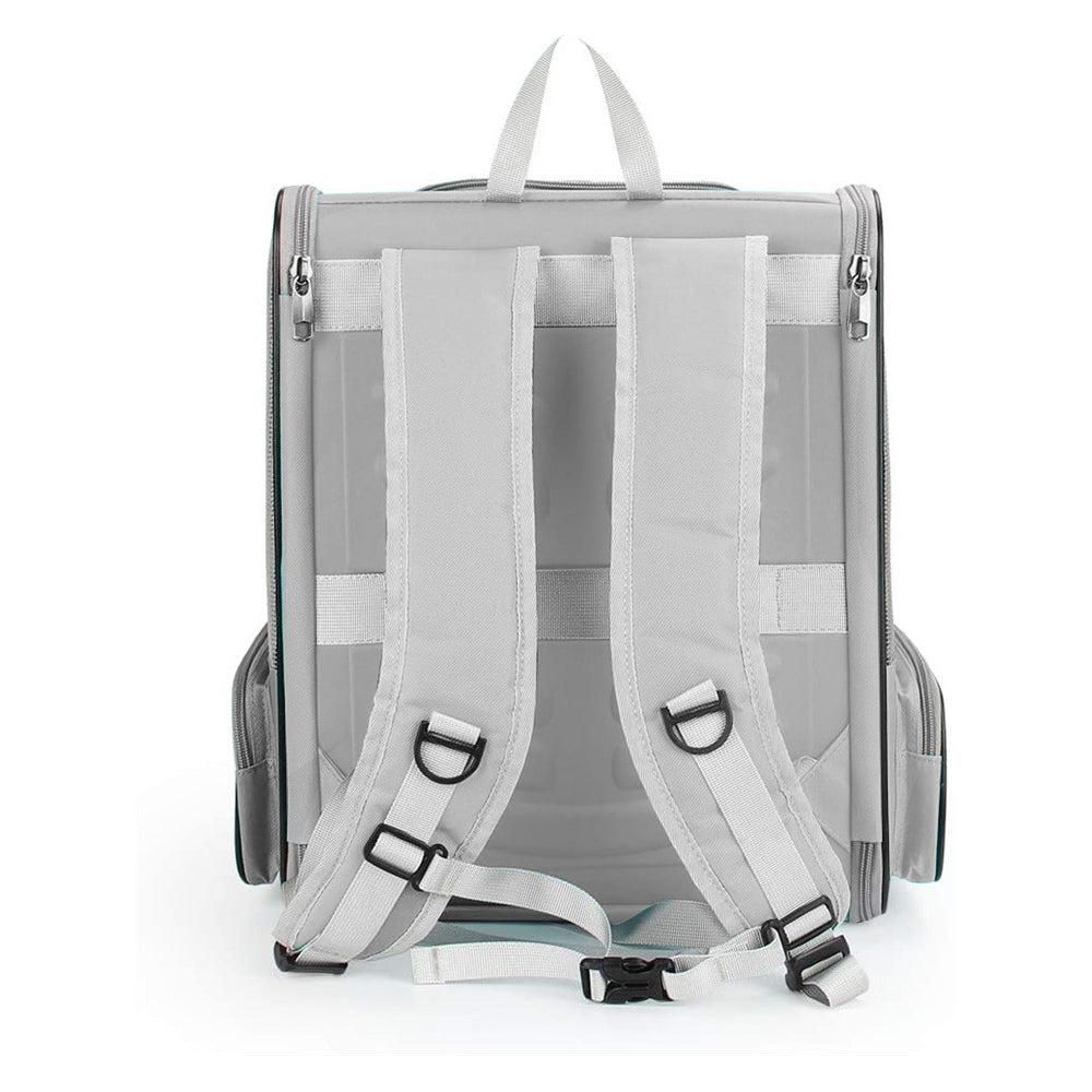 Travel Pet Cat Carrier Backpack Portable Breathable Outdoor Grey V1263-JX-6871