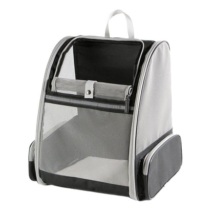 Travel Pet Cat Carrier Backpack Portable Breathable Outdoor Grey V1263-JX-6871