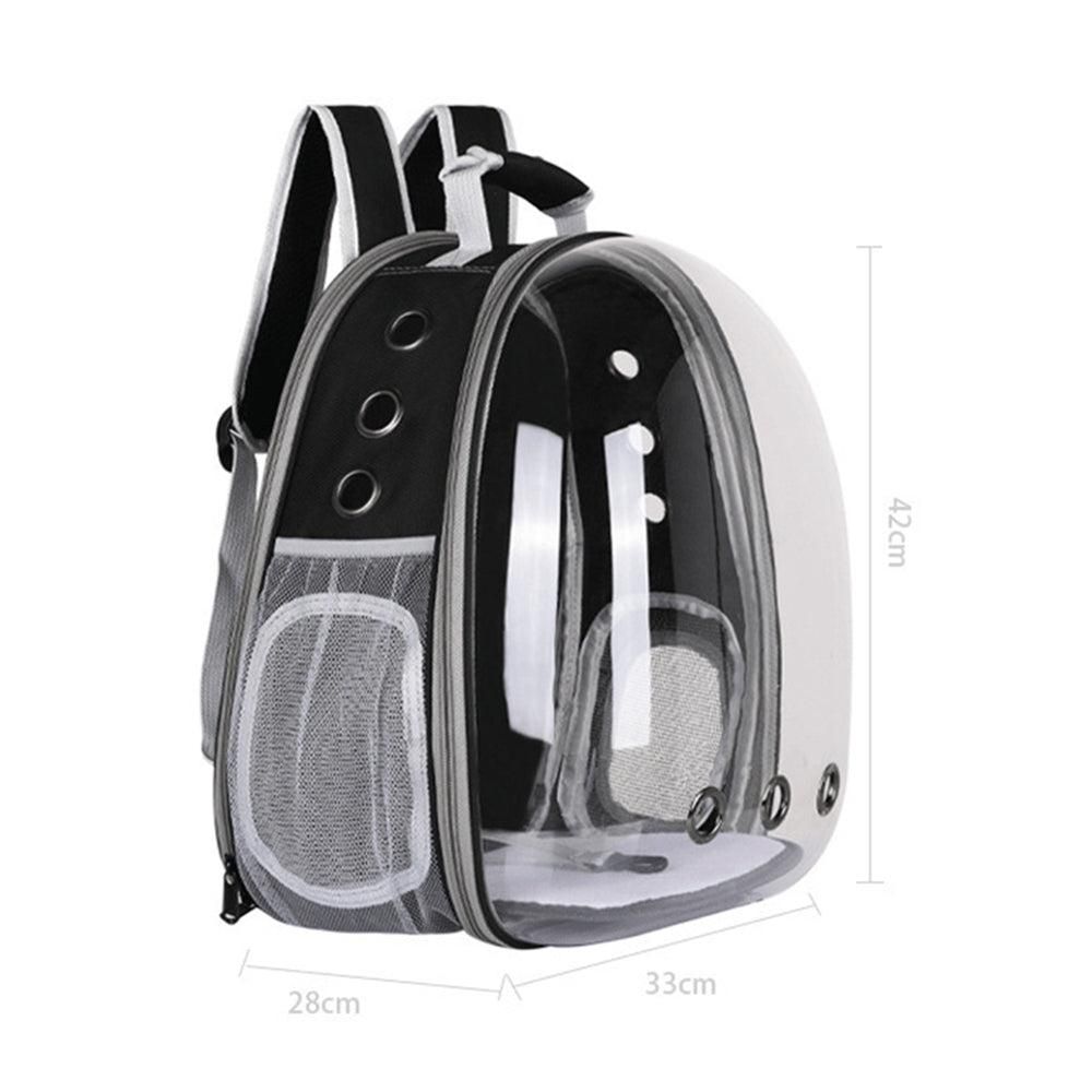 Expandable Travel Cat Backpack Carrier Polarized Tinted Bubble Window Pet Backpack Grey V1263-JX-6877