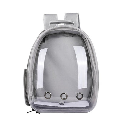 Expandable Travel Cat Backpack Carrier Polarized Tinted Bubble Window Pet Backpack Grey V1263-JX-6877
