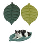 Double-Sided Available Pet Mattress Pad Leaf Shape Puppy Cat Bed Mat Style 1 V1263-JX-6880