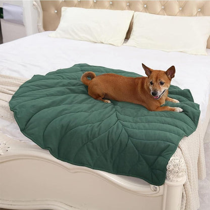 Double-Sided Available Pet Mattress Pad Leaf Shape Puppy Cat Bed Mat Style 1 V1263-JX-6880