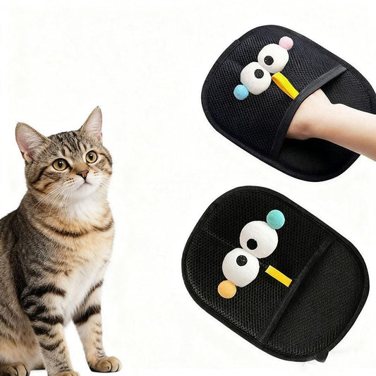 2PCS Static Removal Pet Hair Gloves - Grooming Gloves for Dogs and Cats Indoor Use V1263-JX-6883
