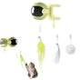 Electric Interactive Cat Toys Automatic Lifting Cat Teaser Toys Set Green V1263-JX-6884