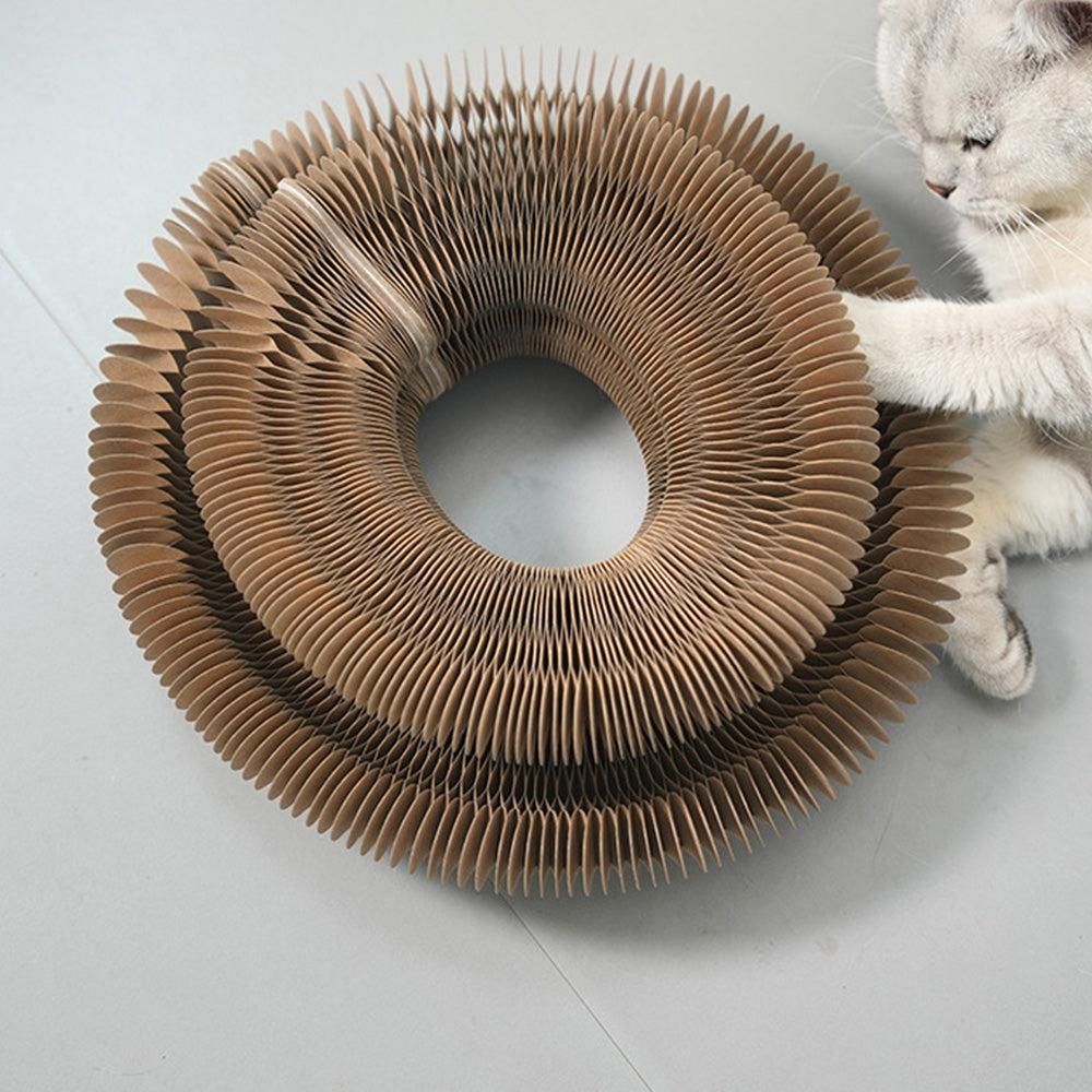 Organ Cat Toy Transformable Interactive Cardboard Toy with Track and Bell Ball V1263-JX-6886