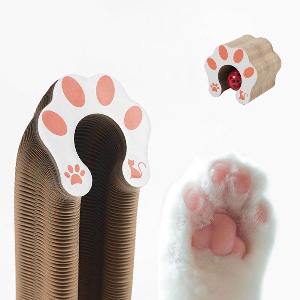 Organ Cat Toy Transformable Interactive Cardboard Toy with Track and Bell Ball V1263-JX-6886