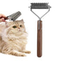 Large 2-Sided Undercoat Rake for Dogs & Cats Pet Grooming Dematting Brush V1263-JX-6888