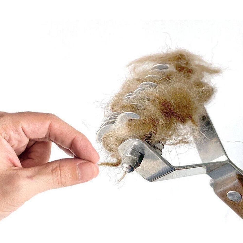 Large 2-Sided Undercoat Rake for Dogs & Cats Pet Grooming Dematting Brush V1263-JX-6888