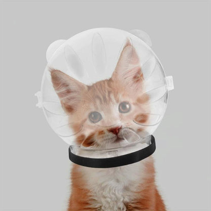 Transparent Cat Hood Astronaut Helmet Muzzle Mask Preventing Biting and Licking - Small V1263-JX-6889-1