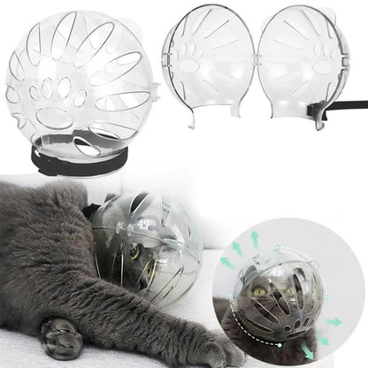 Transparent Cat Hood Astronaut Helmet Muzzle Mask Preventing Biting and Licking - Large V1263-JX-6889-2
