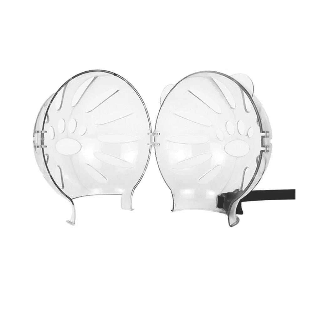 Transparent Cat Hood Astronaut Helmet Muzzle Mask Preventing Biting and Licking - Large V1263-JX-6889-2