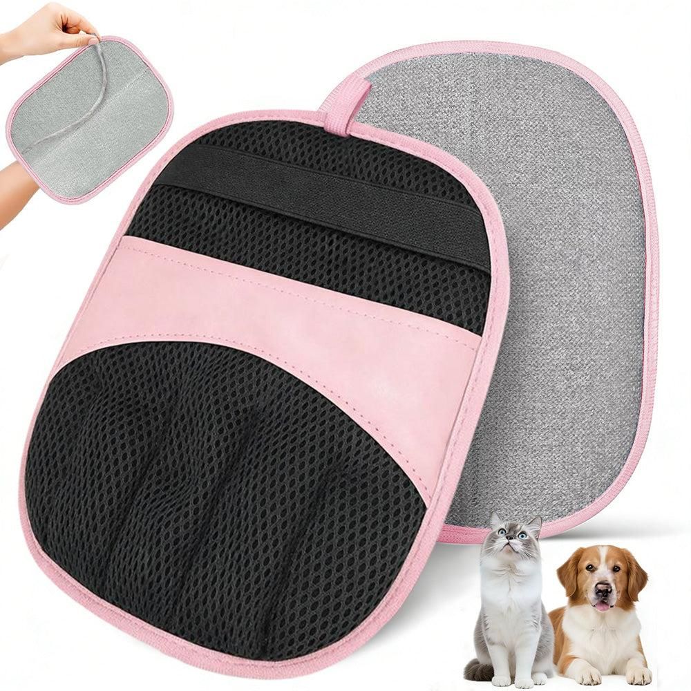 Electrostatic Pet Hair Remover Gloves Reusable Pink V1263-JX-6896