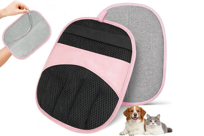 Electrostatic Pet Hair Remover Gloves Reusable Pink V1263-JX-6896