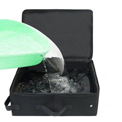 Portable Foldable Cat Travel Litter Box - Waterproof & Easy to Clean Black V1263-JX-6898