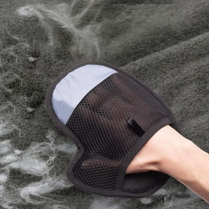 Pet Hair Removal Glove - Electrostatic Grooming Mitt for Cats and Dogs V1263-JX-6899