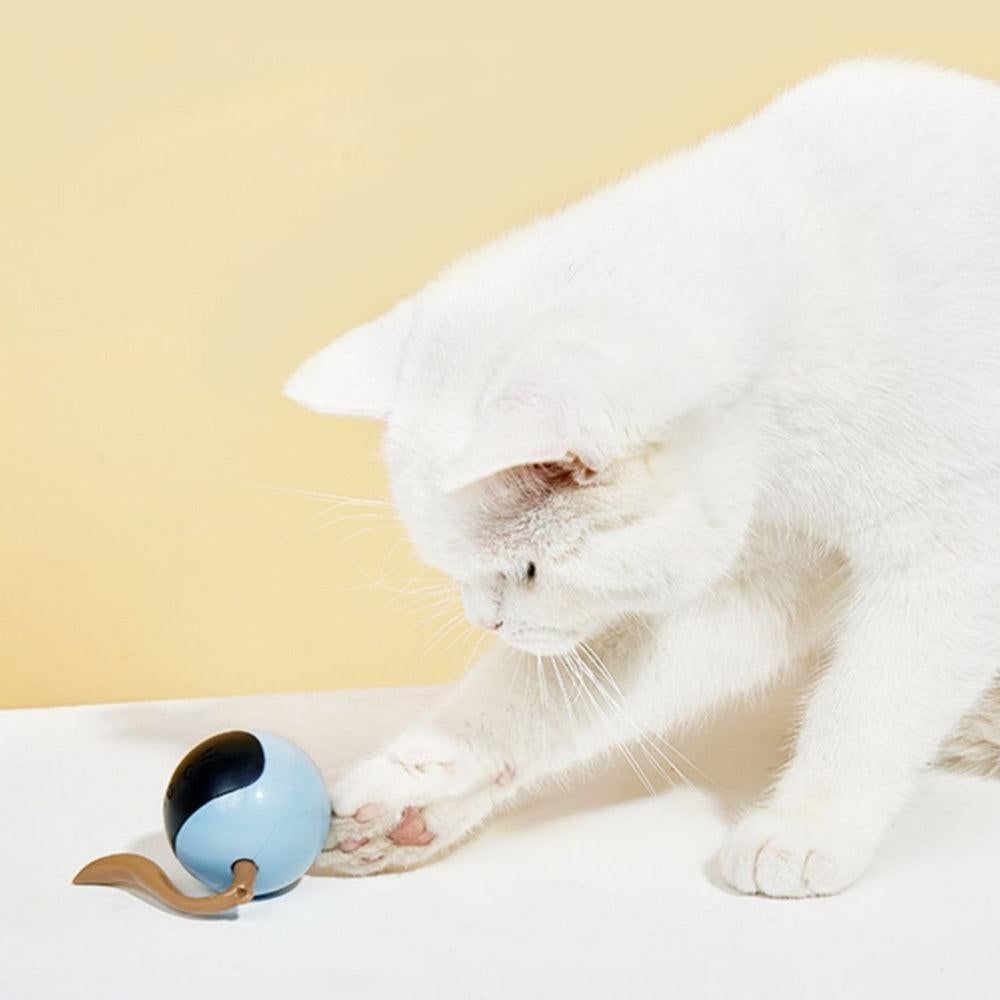 Electric Automatic Rolling Chase Ball Toy Interactive Cat Ball Toy Light Blue V1263-JX-6900
