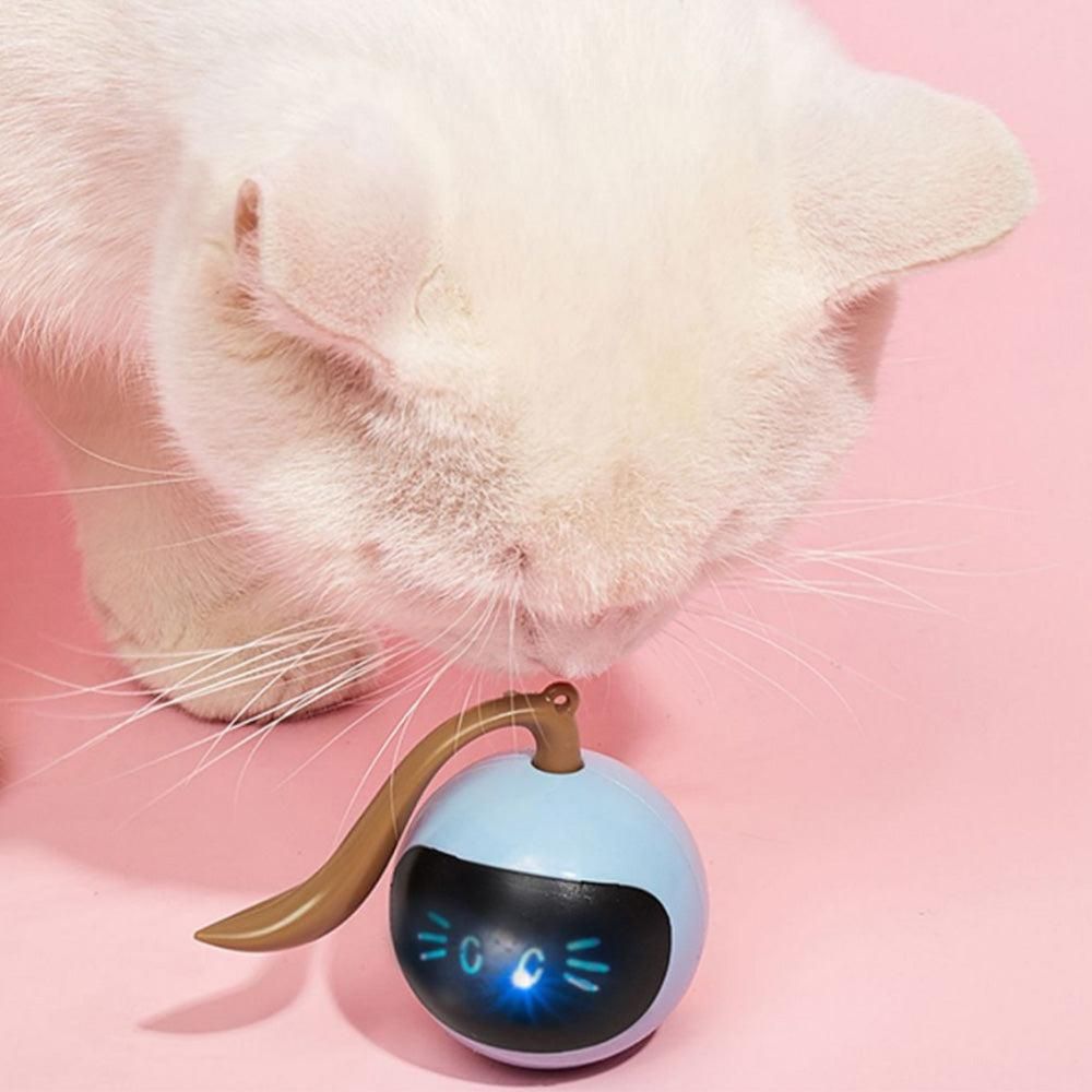 Electric Automatic Rolling Chase Ball Toy Interactive Cat Ball Toy Light Blue V1263-JX-6900
