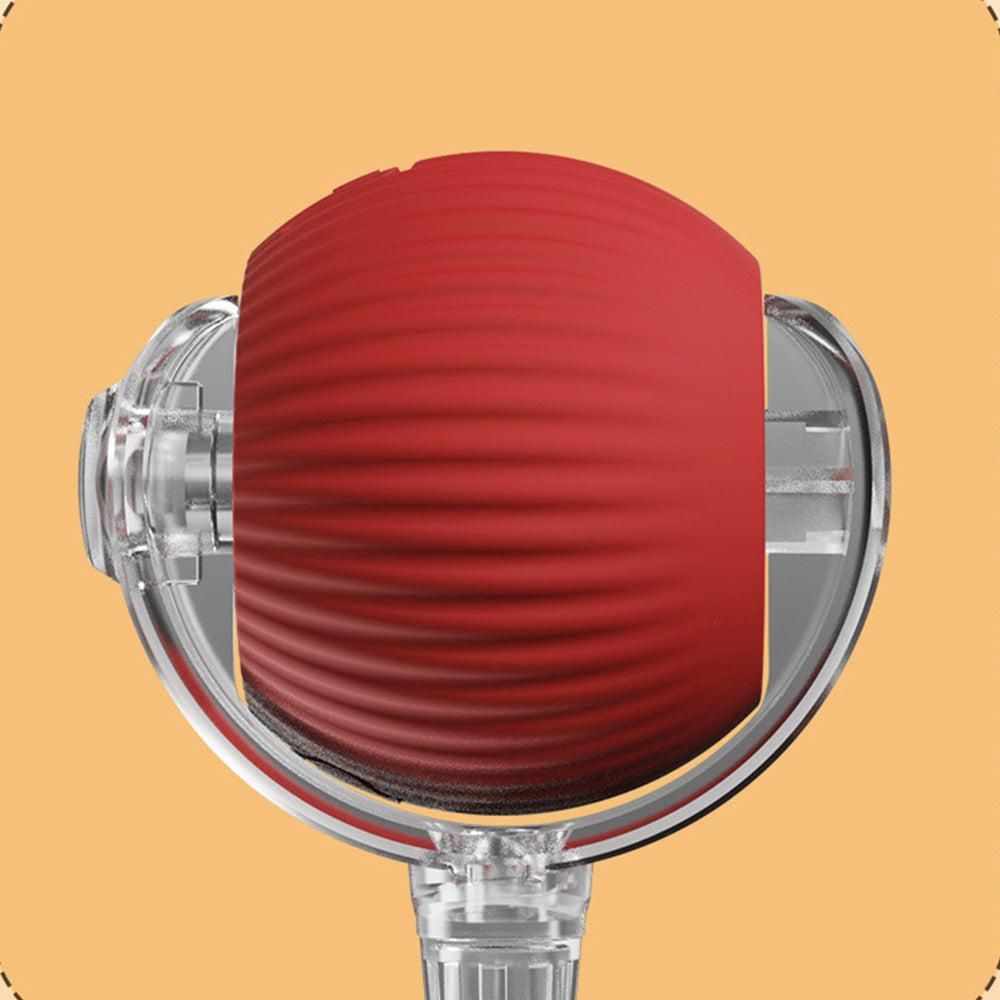 Interactive Cat Toy Moving Cat Ball with Dragonfly Tail Indoor Auto-Turn Cat Toy Red V1263-JX-6901